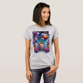 T-shirt de la carte Tarot Skeleton Tea (Devant entier)