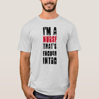 T-shirt de la citation de l'infirmière amusante