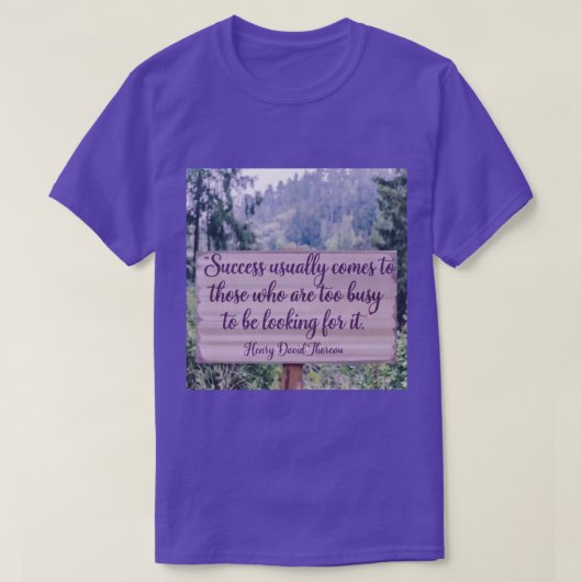 T-shirt de la citation de Thoreau (Design devant)