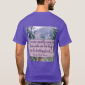 T-shirt de la citation de Thoreau (Dos)
