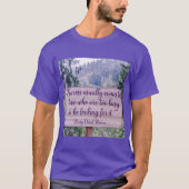 T-shirt de la citation de Thoreau (Devant)