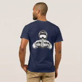 T-shirt de la colline NY Sledders.com de traction (Dos entier)