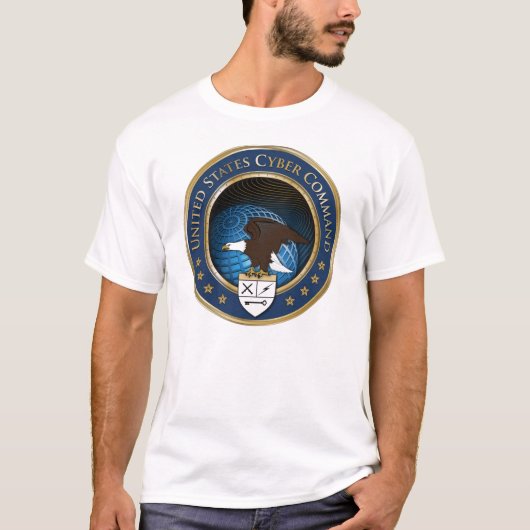 T-shirt de la commande USCYBERCOM de Cyber des (Devant)