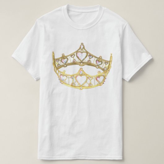 T-shirt de la couronne de la Reine des Coeurs (Design devant)