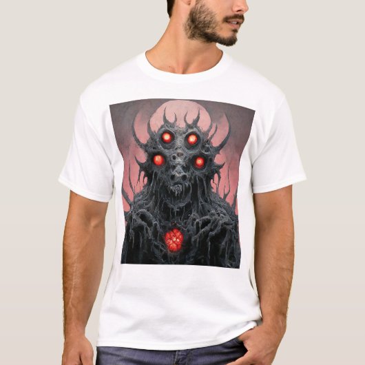 T-shirt de la créature monstres en métal mort (Devant)