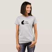 T-shirt de la dame du chat fou (Devant entier)