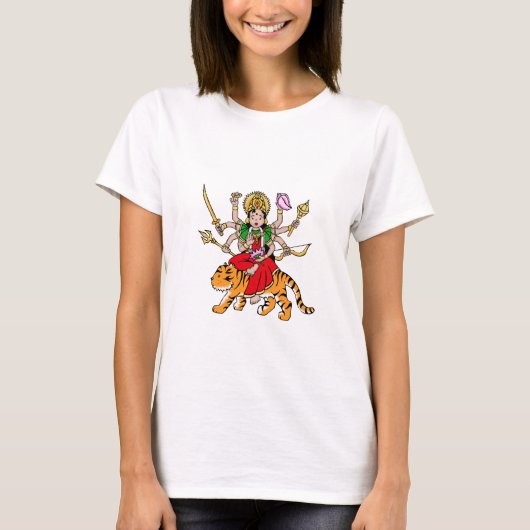 T-shirt de la déesse hindoue de Durga (Devant)