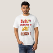 T-shirt de la diversité (Devant entier)