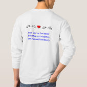 T-shirt de la douille des hommes de TRH long (Dos)