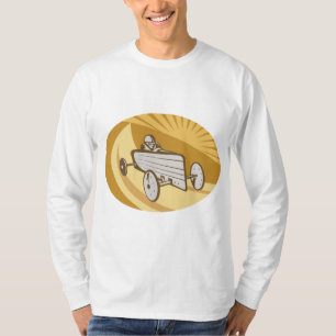 T-shirt de la douille des hommes de wagon couvert