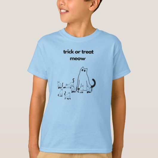 T-shirt de la famille des chats d'Halloween (Devant)