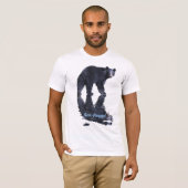 T-shirt de la faune de l'ours noir gros (Devant entier)