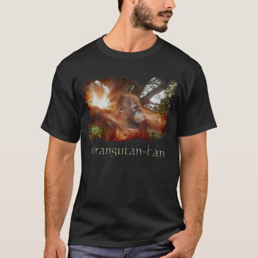 T-shirt de la faune sauvage de la jungle d'Orangut (Devant)