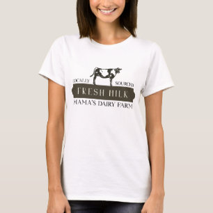 T-shirt de la ferme laitière de Mama, Humour d'all