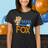 T-shirt de la fête d'anniversaire de Mama Fox Wild
