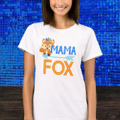 T-shirt de la fête d'anniversaire de Mama Fox Wild