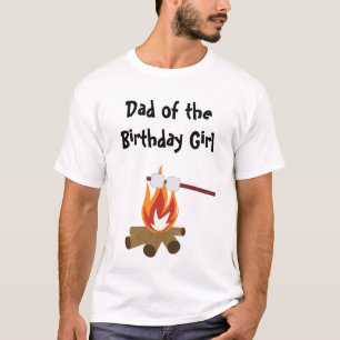 T-shirt de la fête d'anniversaire du camping