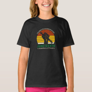T-shirt de la fête de Juneteenth célébrant la libe