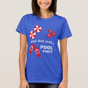 T-shirt de la fête de la piscine pour adultes