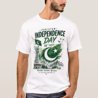 T-Shirt de la fête de l'indépendance du Pakistan