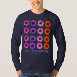 T-shirt de la fête de Noël florale