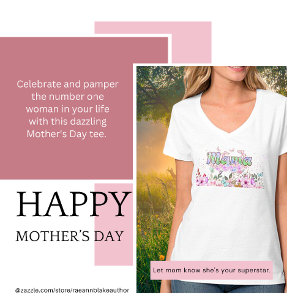 T-Shirt de la fête des Mères Sparkly Mama