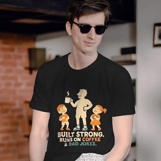 T-shirt de la Fête des Pères amusant - Construit d
