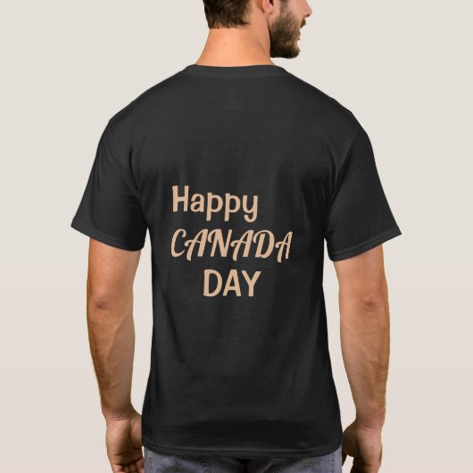 T-shirt de la fête du Canada à la mode moderne (Dos)