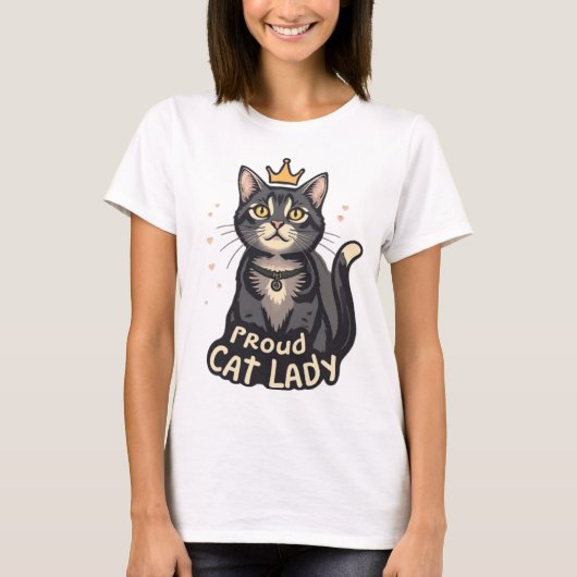 T-Shirt de la Fier Chat - Objet pour Feline Fanat (Devant)