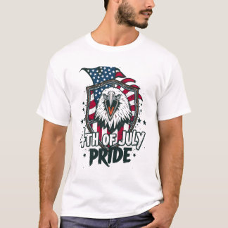 T-shirt de la fierté américaine du 4 juillet