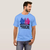 T-shirt de la fierté bisexuelle ensemble (Devant entier)