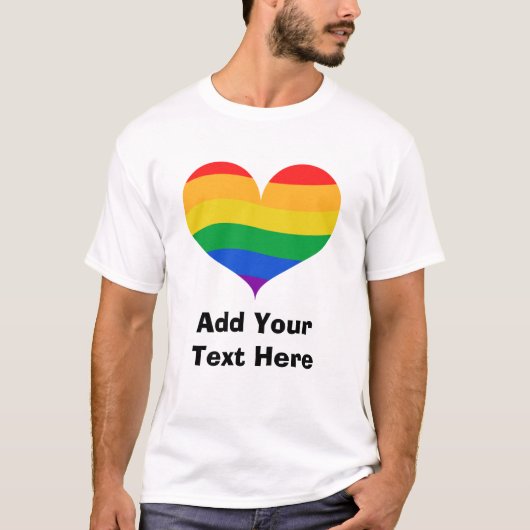 T-shirt de la fierté LGBT personnalisée (Devant)