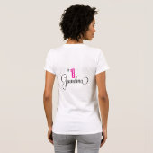T-shirt de la fille | #1 Grandama d'anniversaire (Dos entier)