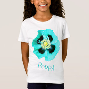T-shirt de la fille Blue Poppy 'Name'