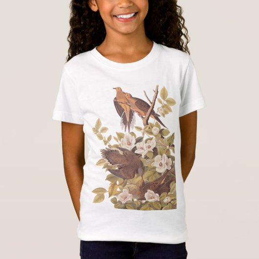 T-shirt de la fille Carolina Turtle Dove (Devant)
