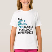 T-shirt de la fille de Little Hands Can (Devant)