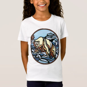 T-shirt de la fille de l'ours tribal Polar Bear Ki