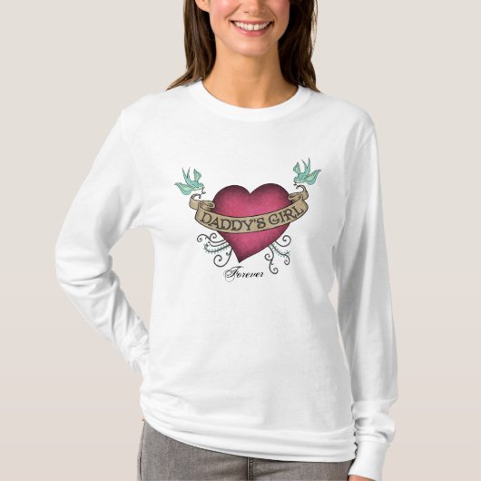 T-shirt de la fille du papa (Devant)