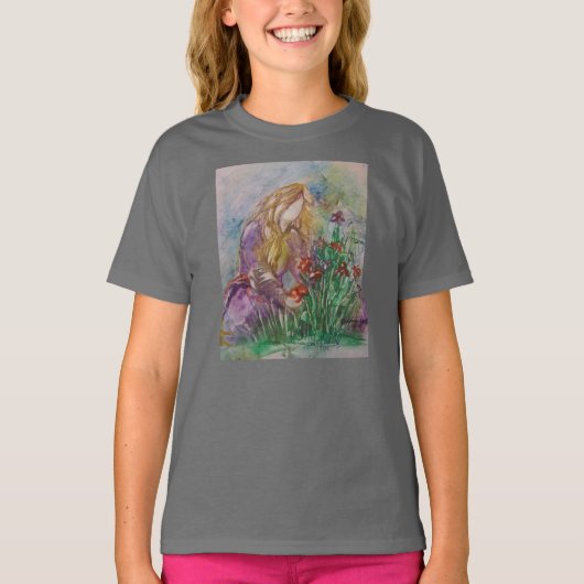 T-shirt de la fille "Tending The Garden" (Devant)