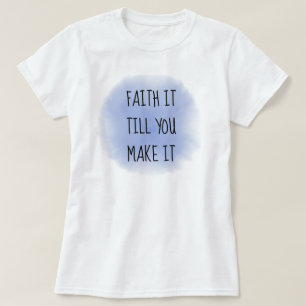 T-shirt de la foi bleue