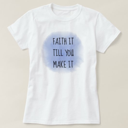 T-shirt de la foi bleue (Design devant)