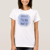 T-shirt de la foi bleue (Devant)