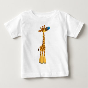 T-shirt de la Girafe en caricature mignonne et de 