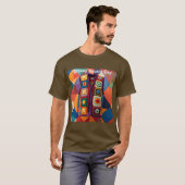 T-shirt de la grande-mère Carré (Devant entier)