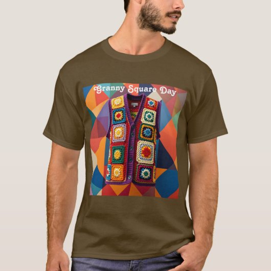 T-shirt de la grande-mère Carré (Devant)