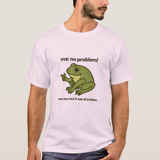 T-shirt de la grenouille drôle mème "Moi pas de pr (Devant)