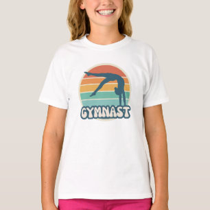 T-shirt de la gymnaste rétro   Chemise de Gymnasti
