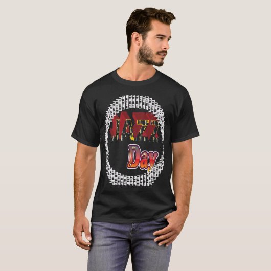 T-Shirt de la Journée du Jazz (Devant entier)