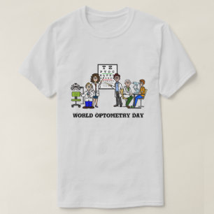 T-shirt de la Journée Mondiale de l'Optométrie ave