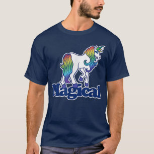T-shirt de la licorne magique arc-en-ciel